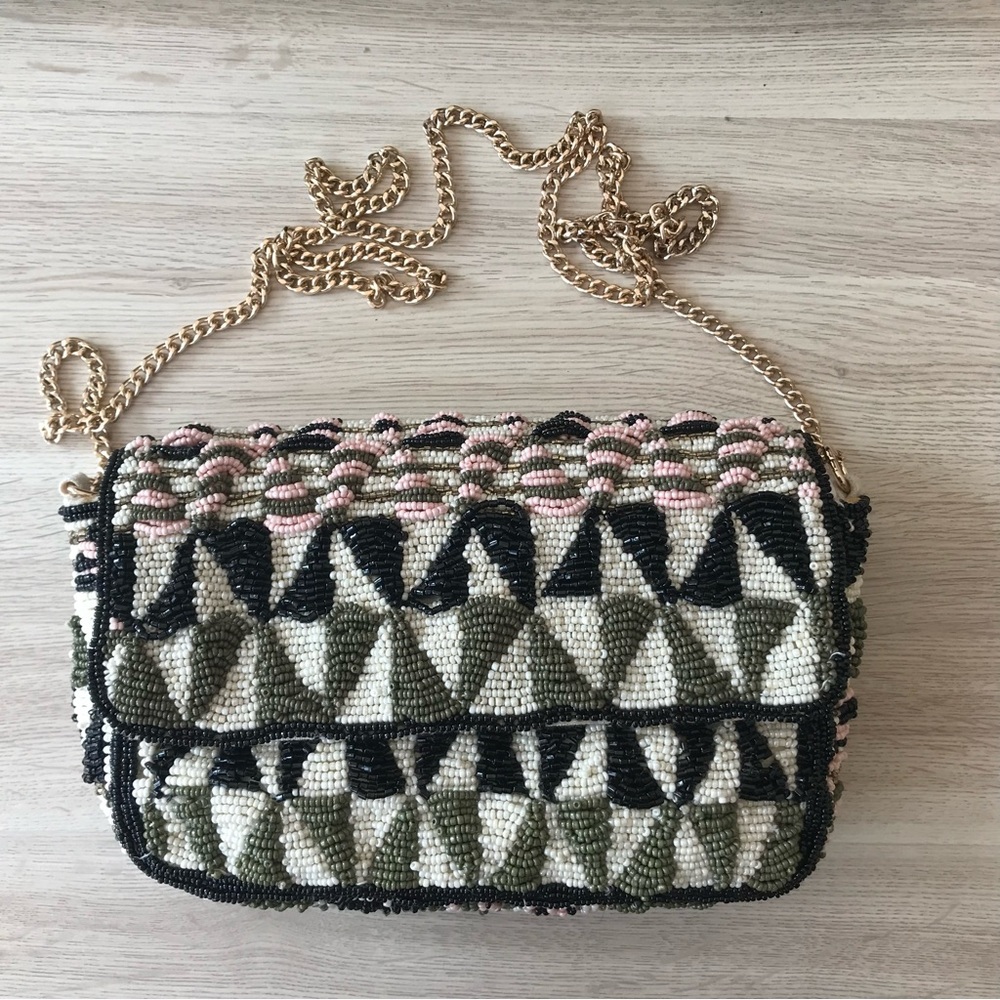Beaded Zara Woman Shoulder Bag NEW
